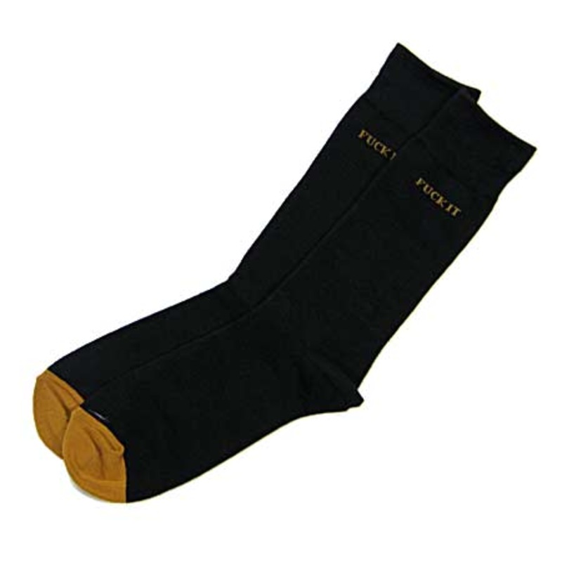 HUF Fuck It Premium Crew Socks Black One size fits all