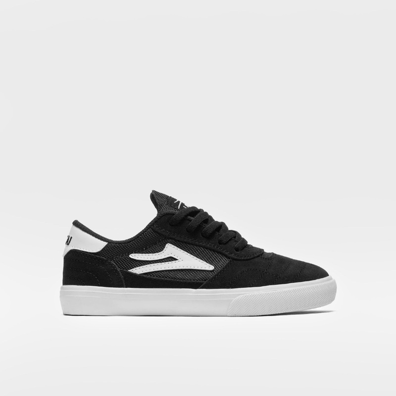 Lakai Cambridge Kids Shoe – Black / White Youth UK 13