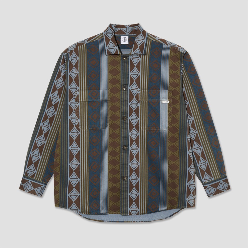 Polar Big Boy Overshirt Blue / Green Small