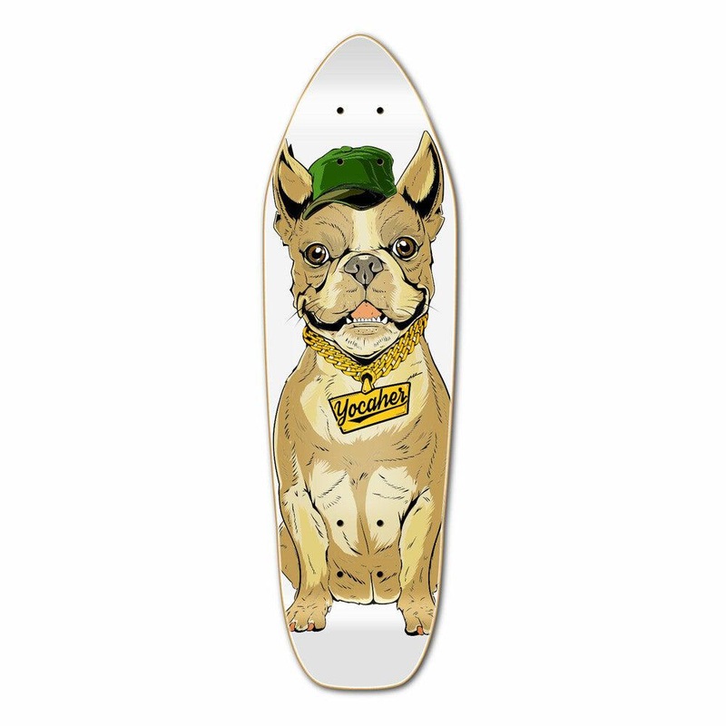Punked Cool Pup French Bulldog 27″ Mini Cruiser Deck Deck