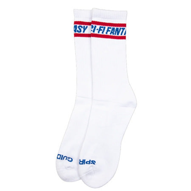 Sci-Fi Fantasy Spiritual Guidance Crew Socks White One size fits all