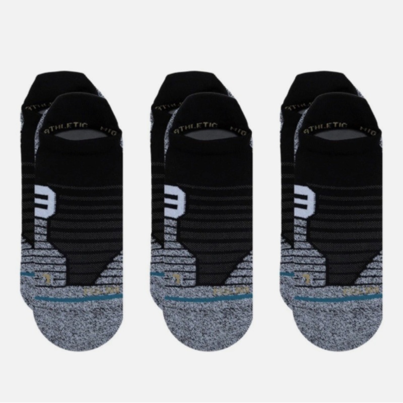 Stance Performance Mid Cushion Running Tab Socks 3 Pack Medium White