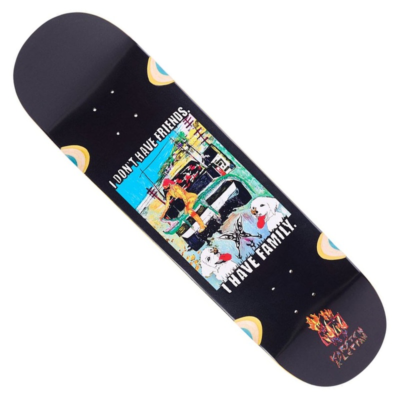 WKND Skateboards Karsten Kleppan Family Wheel Wells Deck Black 8.75 x 32.75 WB:14.5