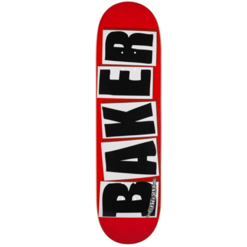 Baker Brand Logo Skateboard Deck Red/Black 8.475″ 8.475″