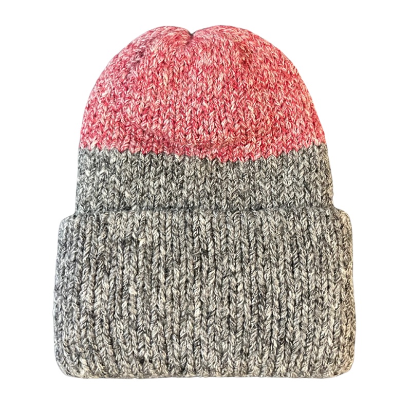 Chimney LTD Short Stack Beanie (Adult) Black Heather/Red Heather