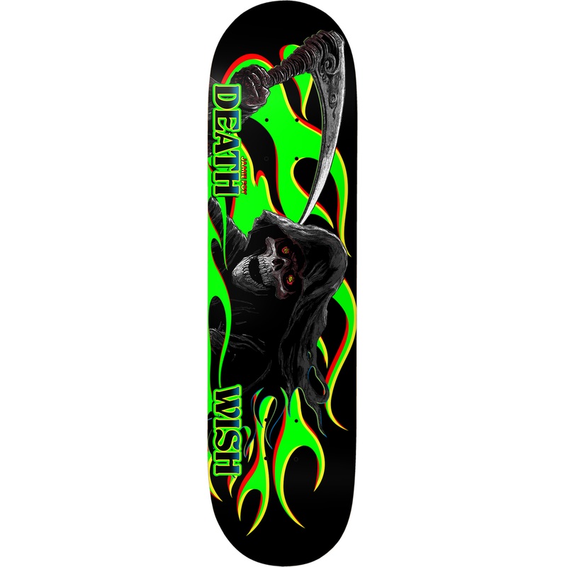 DEATHWISH JAMIE FOY HIGHWAY MAN TWIN TAIL DECK 8.5 8.5″ x 32″