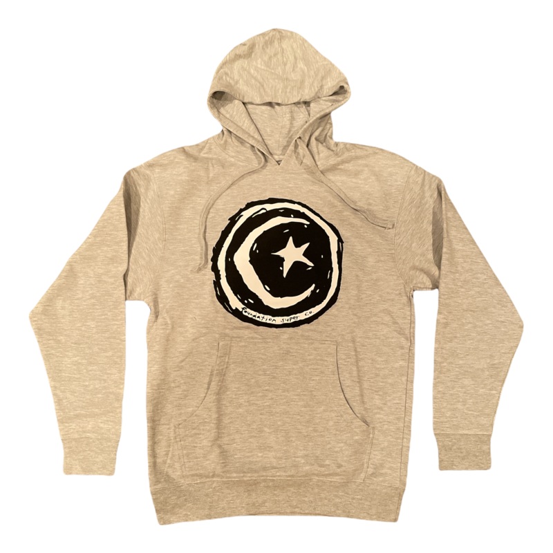 Foundation Star & Moon Hoodie Grey S