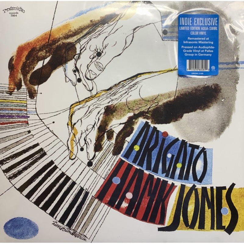 Hank Jones Trio  Arigato Aqua Swirl Color Vinyl LP Record