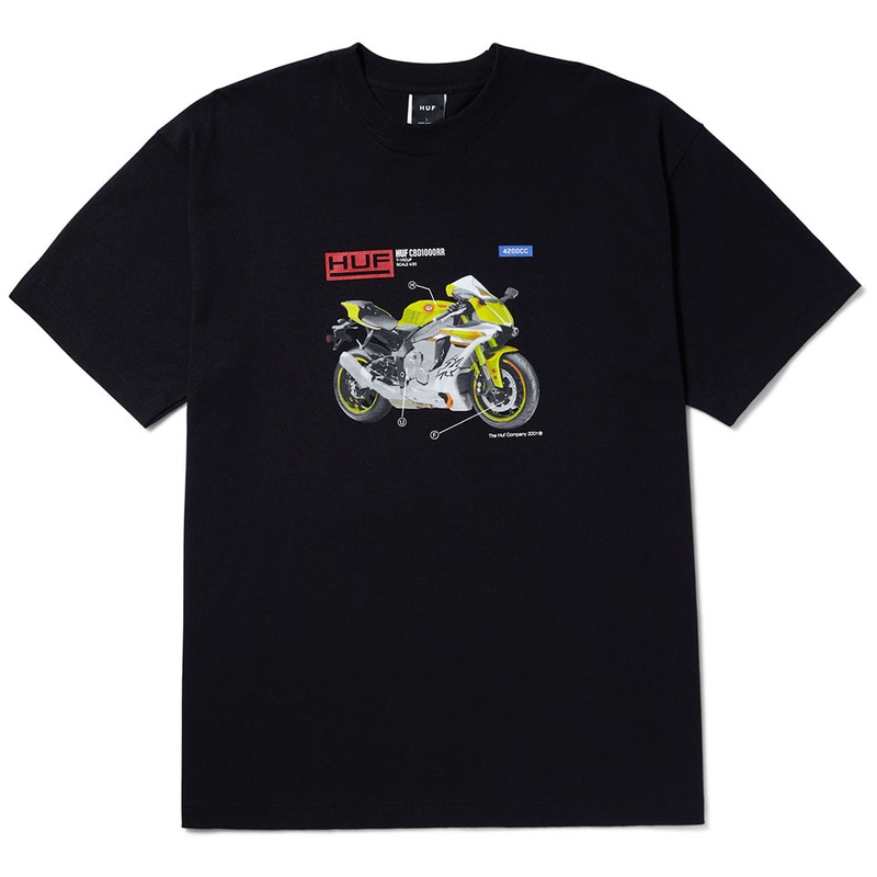 HUF 420CC T Shirt Black Medium