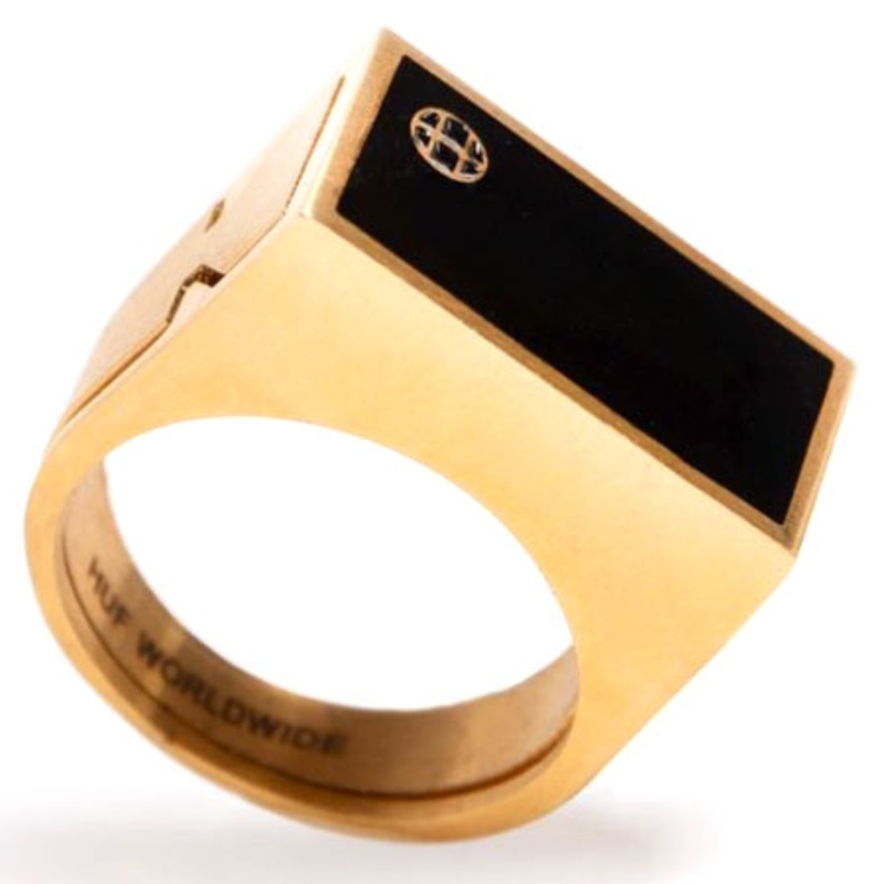 HUF Circle H Stash Ring Gold N/A