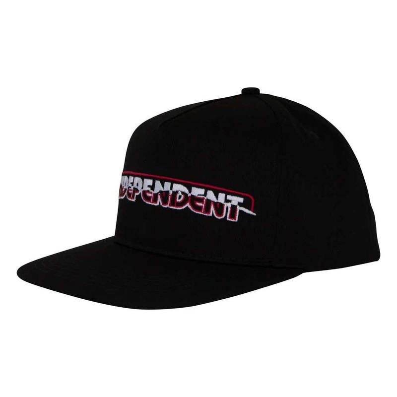 Independent Barhouse Snapback Mid Hat Black