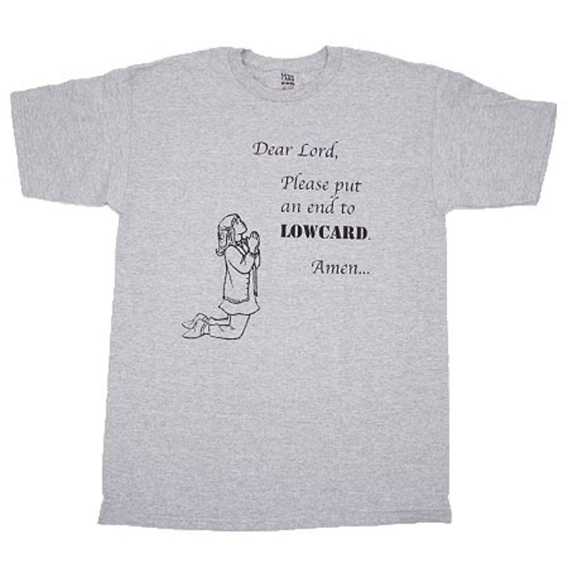 Lowcard Magazine Dear Lord T Shirt Heather Grey Small