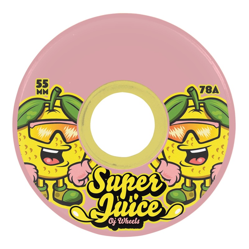 OJ Paloma Pink 55mm 78a Mini Super Juice Skateboard Wheels