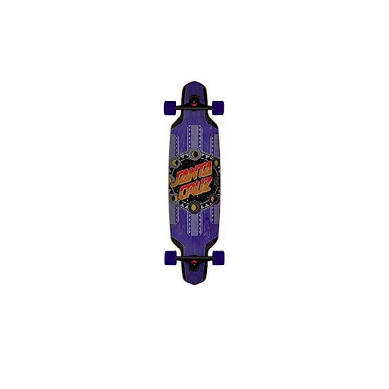 Phase Dot 9.50in x 37.52in Drop Down Cruiser Skateboard Santa Cruz