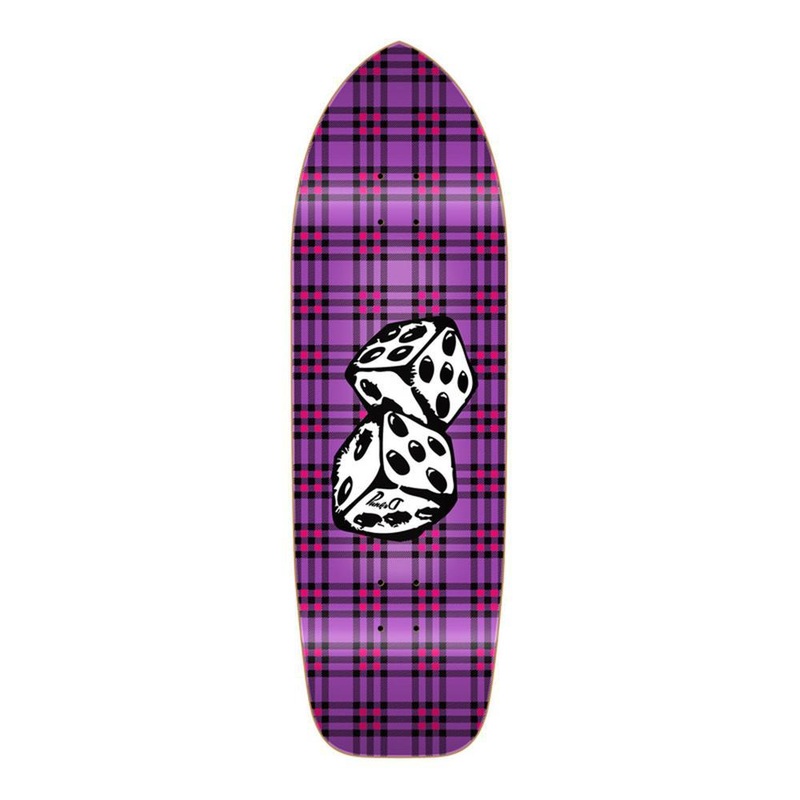 Punked Old School Longboard Deck – Dice Deck