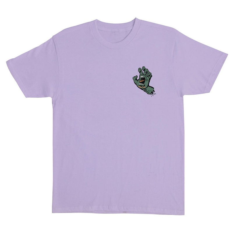 Santa Cruz Screaming Hand Orchid T Shirt Orchid Medium