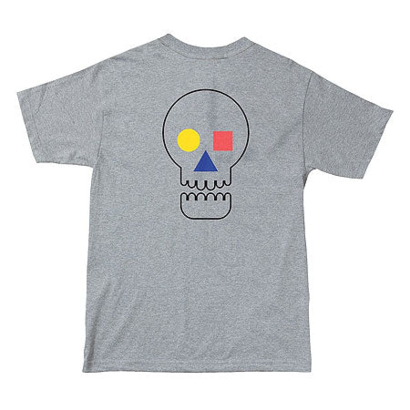 The Quiet Life Bauhaus Skull T-Shirt Heather Grey Extra Large