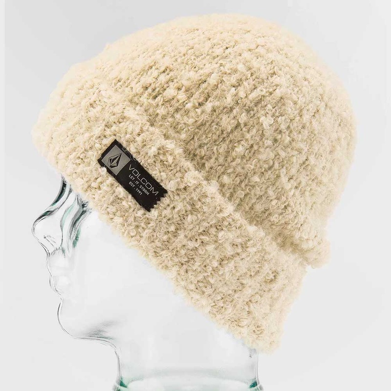 Volcom Women’s Stone Teddy Beanie – Moonbeam Moonbeam