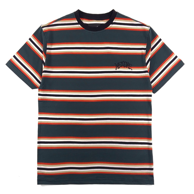 Welcome – Thelema Stripe Yarn-Dyed S/S Knit – Spruce S