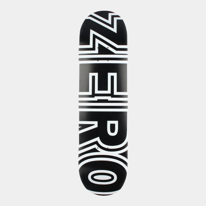 Zero – 7.75″ Bold Deck – Black / White 7.75″