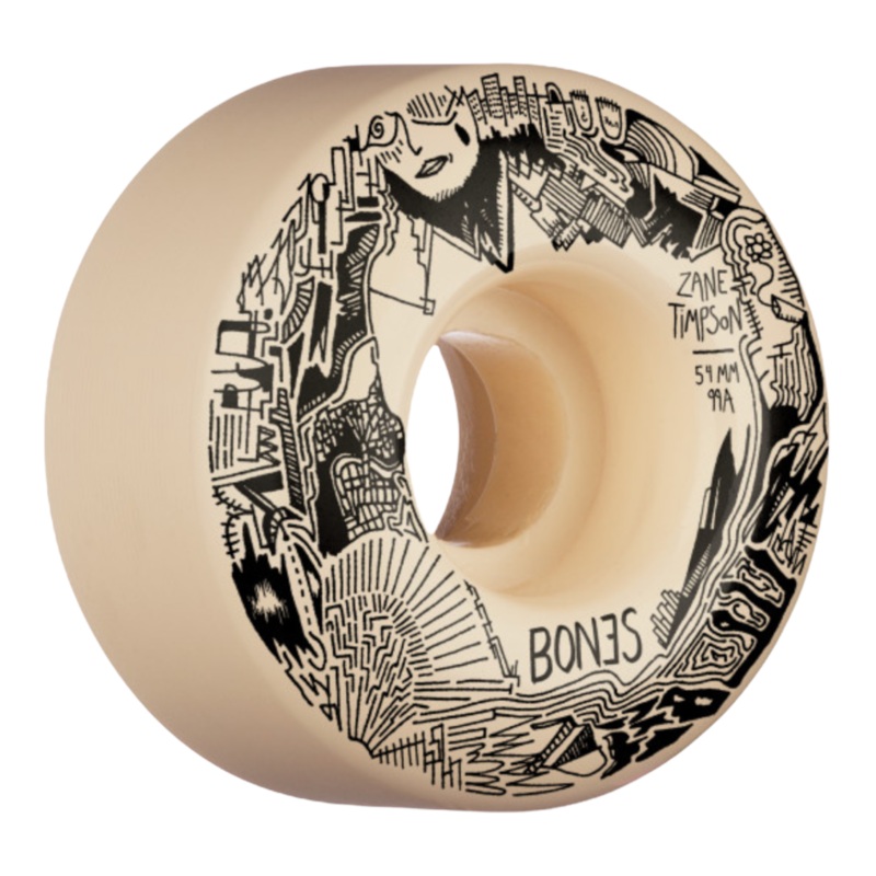 Bones Wheels STF Pro Timpson Memorial 54mm V4 Wide 99A 54mm