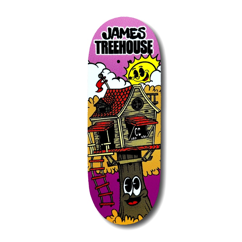 Chems “James Treehouse Ocho Pro Model” Fingerboard Deck 29mm Mid-Pro Popsicle