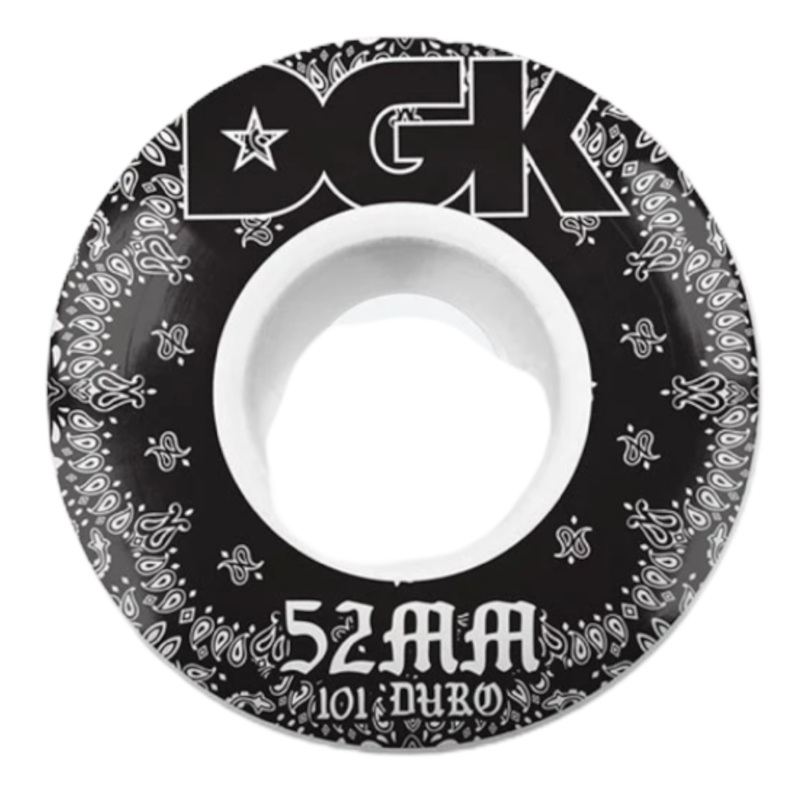 DGK Paisley Wheels 52mm 101a 52mm