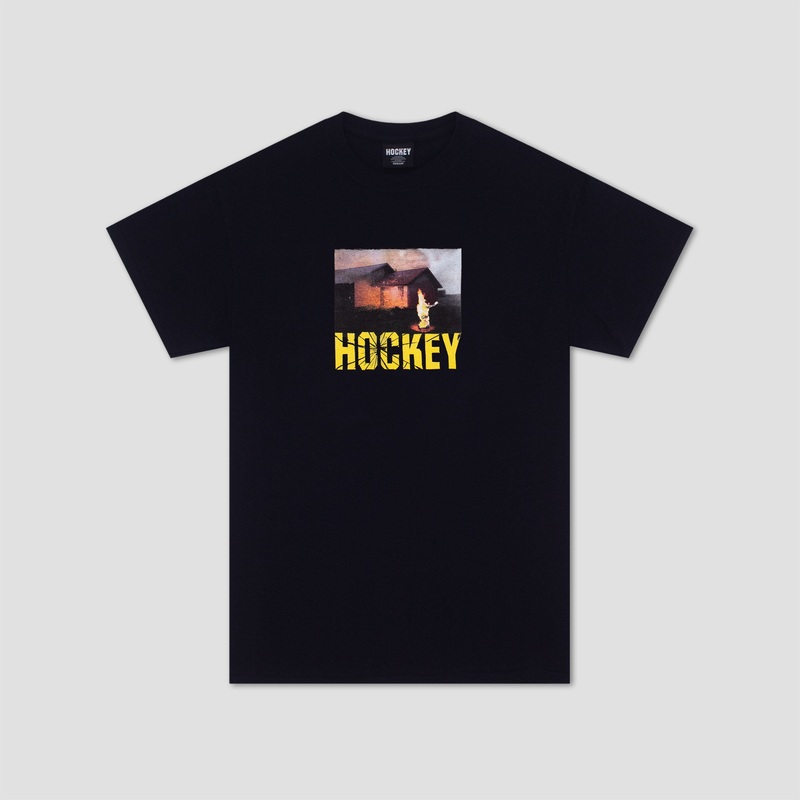 Hockey Windows Up T-Shirt Black Large