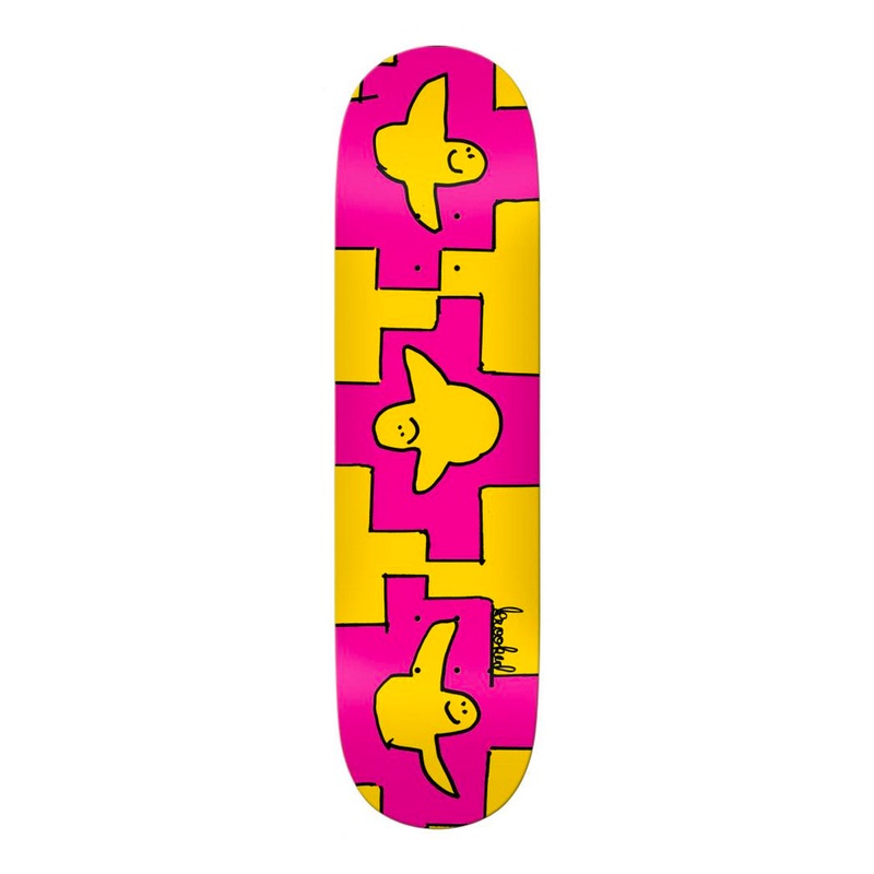 Krooked – 8.38″ – Trio Deck – Pink / Yellow