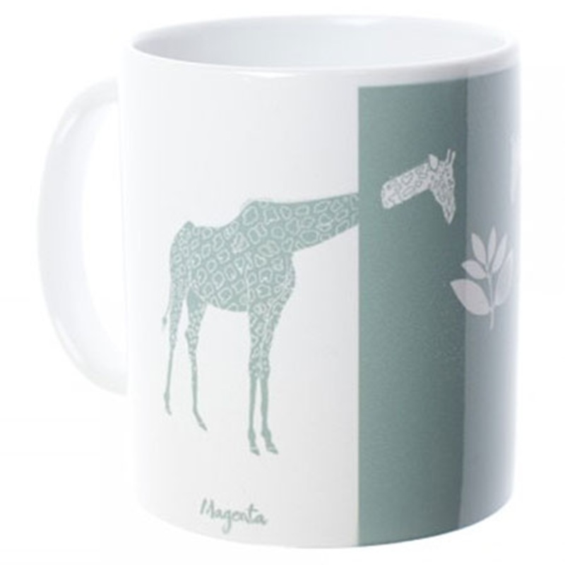 Magenta Giraffe Mug White One size fits all
