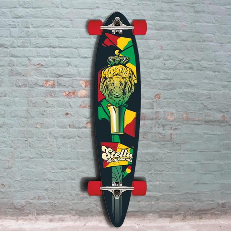 Pintail Longboard Irie Staff Stella Skateboard 46″ – Complete