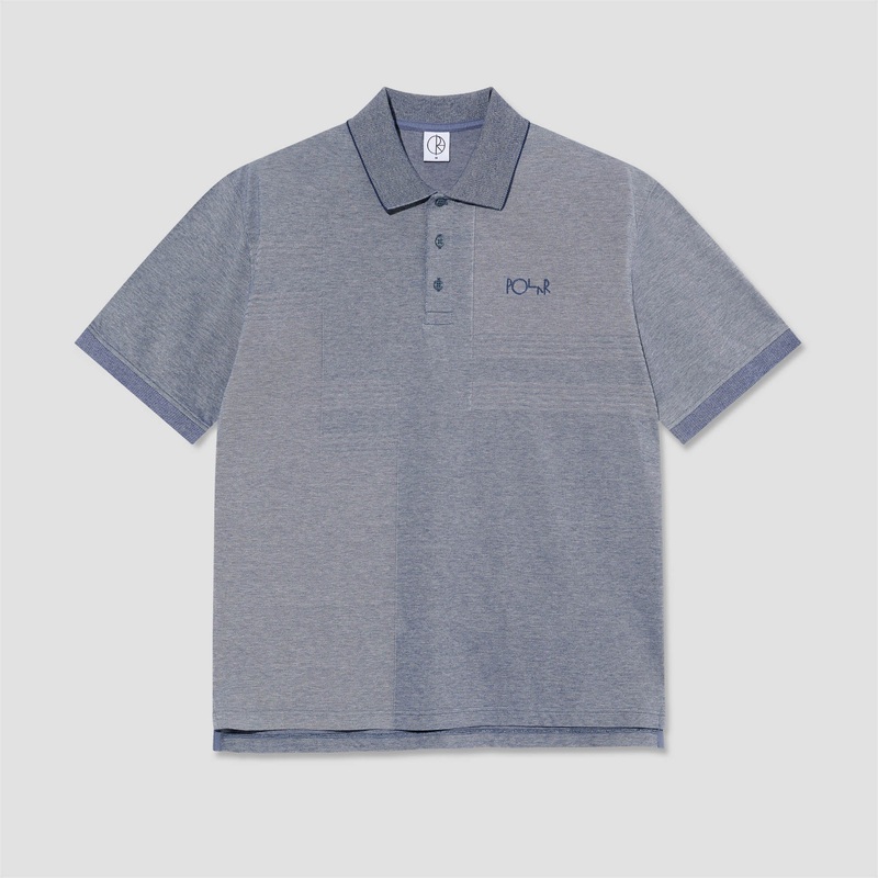 Polar Pique Surf Polo Shirt Heather Blue Small