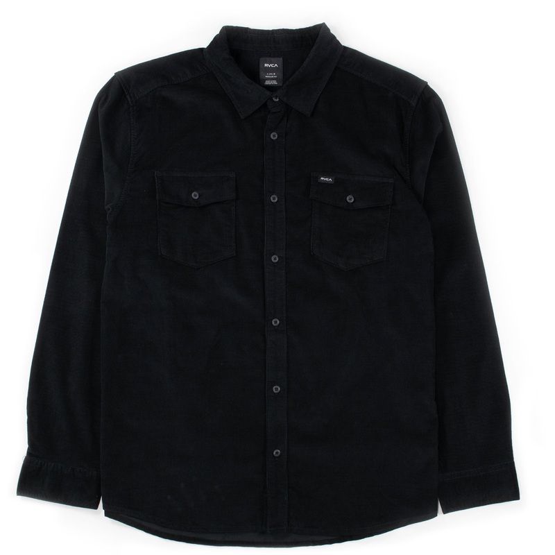 RVCA Freeman Cord Shirt – Black S