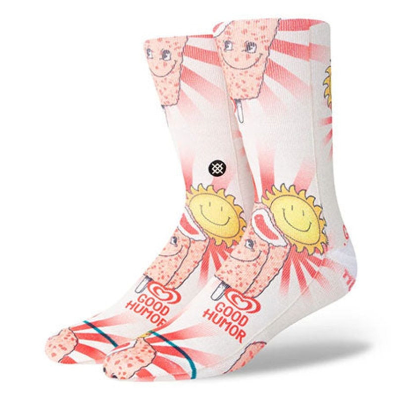 Stance Good Humor Crew Socks Pink Large