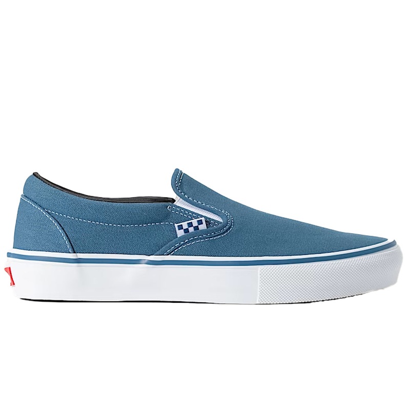Vans Skate Slip-On Navy Canvas Shoes Navy 8