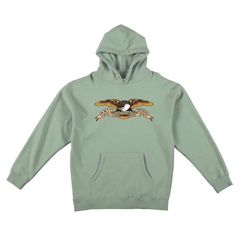 Anti Hero Men’s Eagle Pullover Hoodie Medium Sage