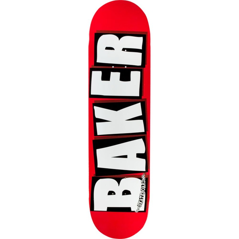 Baker Brand Logo Red/White 7.56″ Skateboard Deck Deck