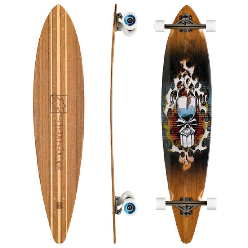 Bamboo Steelhead Trurute 44″ Pintail longboard Deck Only