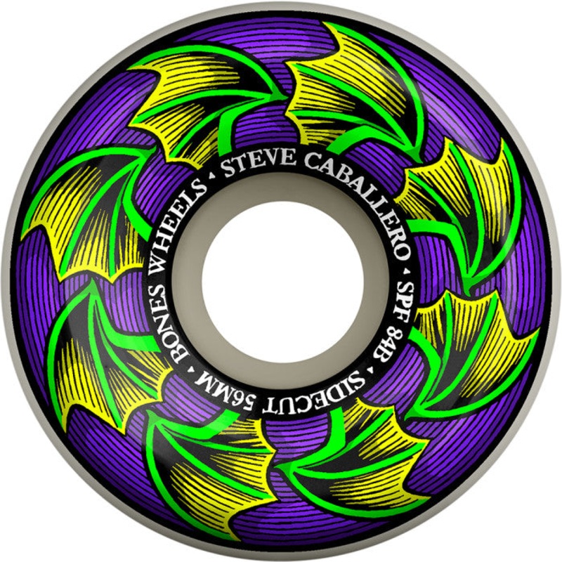 Bones 84b P5 Steve Caballero Bat Wings Sidecut Skateboard Wheels 56mm