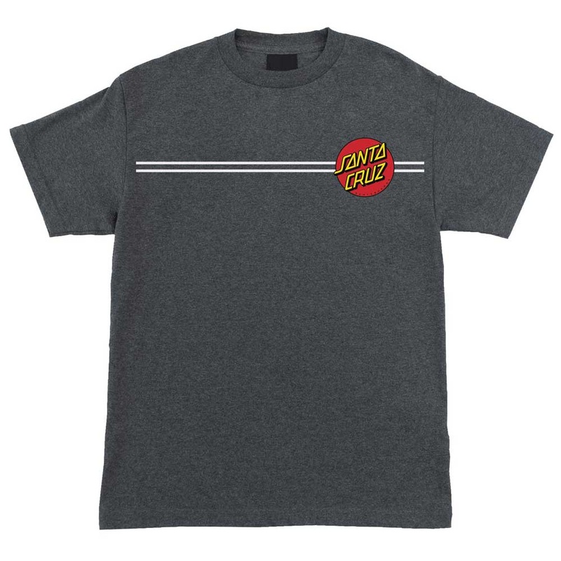 Classic Dot Charcoal Heather Heavyweight Tee Mens Santa Cruz XL