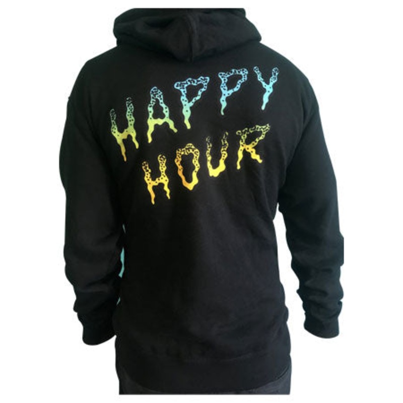Happy Hour Eyewear Rippin Hooded Sweatshirt Black Small