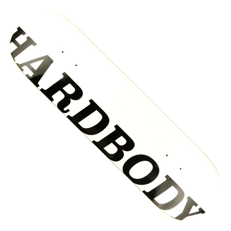 Hardbody Classic Logo Deck White 8.25 x 31.7 WB:13.95