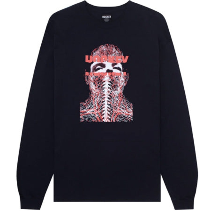 Hockey Nerves Long Sleeve T Shirt Black Small