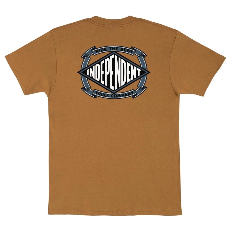 Independent “Summit Scroll” Brown Sugar T-Shirt Small