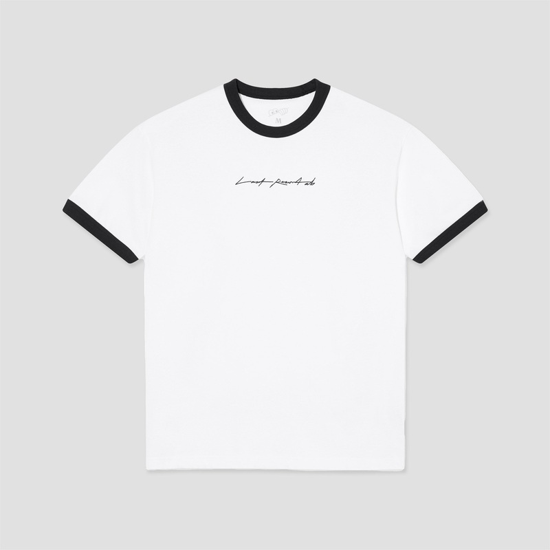 Last Resort AB Signature Ringer T-Shirt White / Black Small