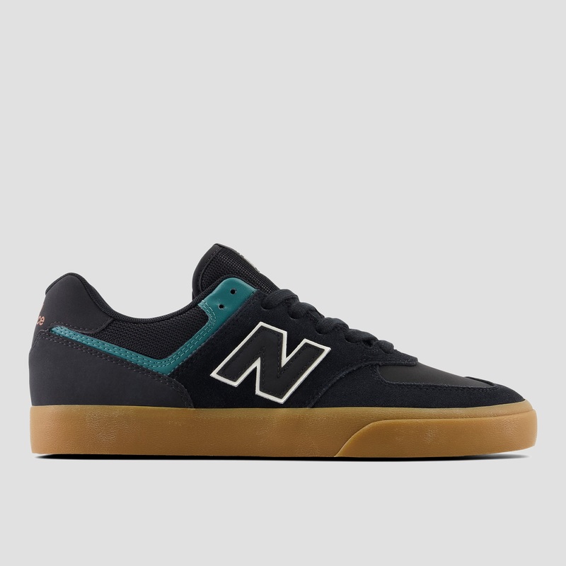 New Balance 574 Shoes Black / Vintage Teal UK4