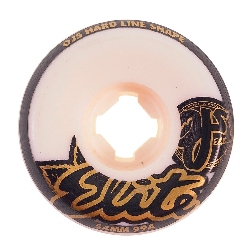 OJ Elite – 54mm – 99a Elite Hard Line Wheels – White
