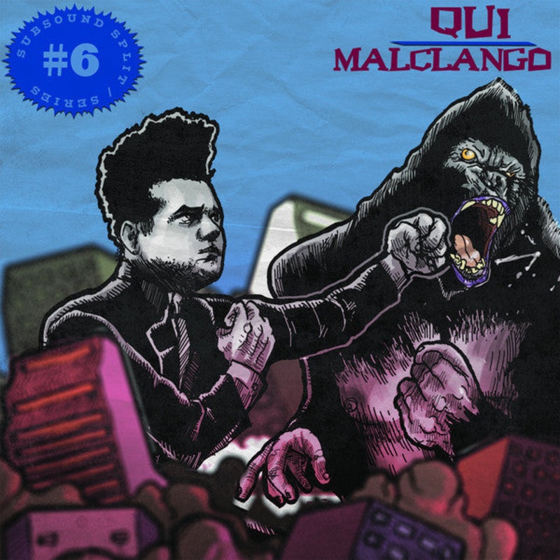 Qui / MalClango  Subsound Split Series #6 Blue Color 180G Vinyl LP Record *Italian Import*