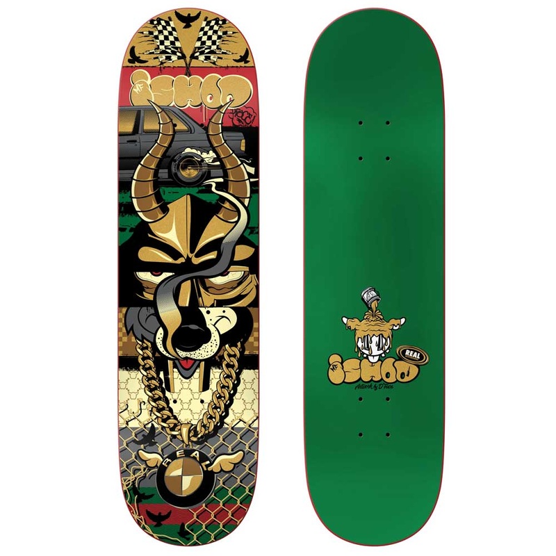 Real Ishod X D Face Skateboard Deck 8.25″ Deck Only 8.25