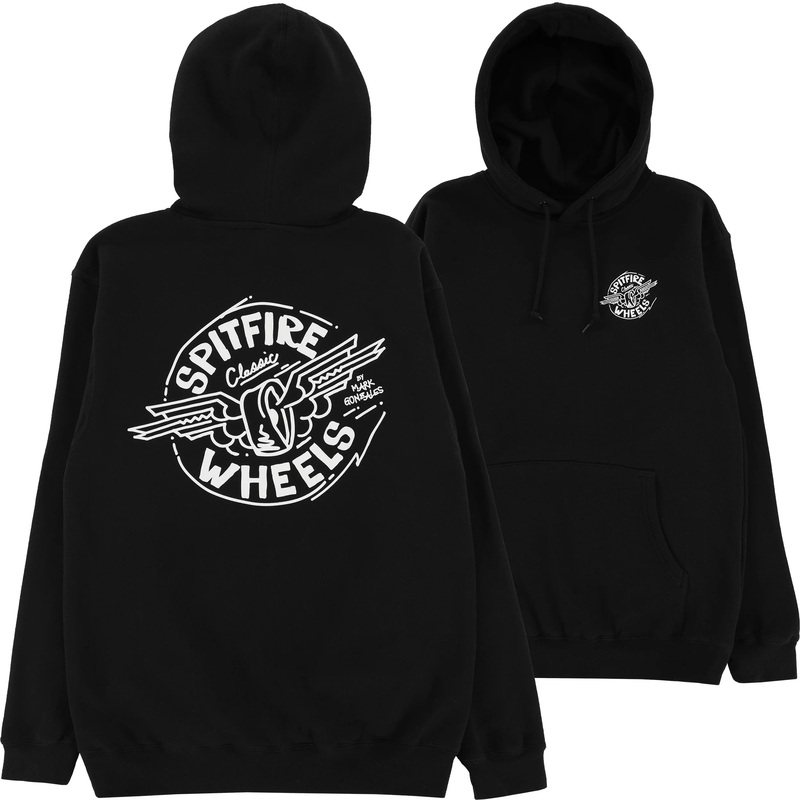 Spitfire Gonz Flying Classic Hoodie Black Medium